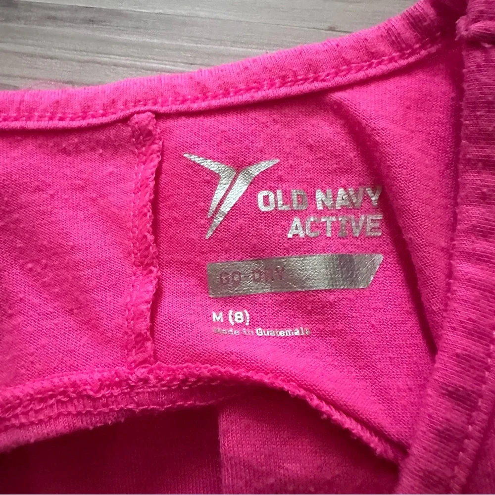 Old Navy Active Fuchsia Hot Pink Tee + Tank Top